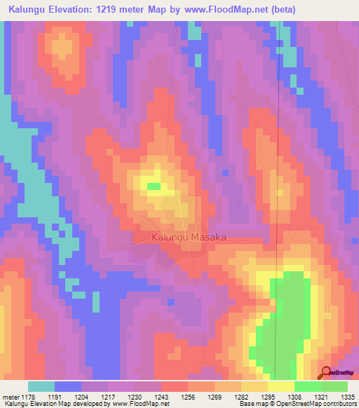 Kalungu,Uganda Elevation Map