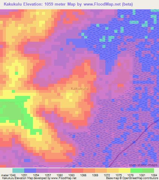 Kakukulu,Uganda Elevation Map