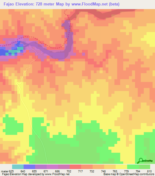 Fajao,Uganda Elevation Map