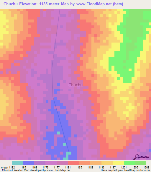 Chuchu,Uganda Elevation Map