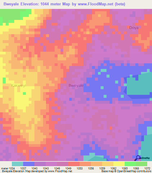 Bweyale,Uganda Elevation Map