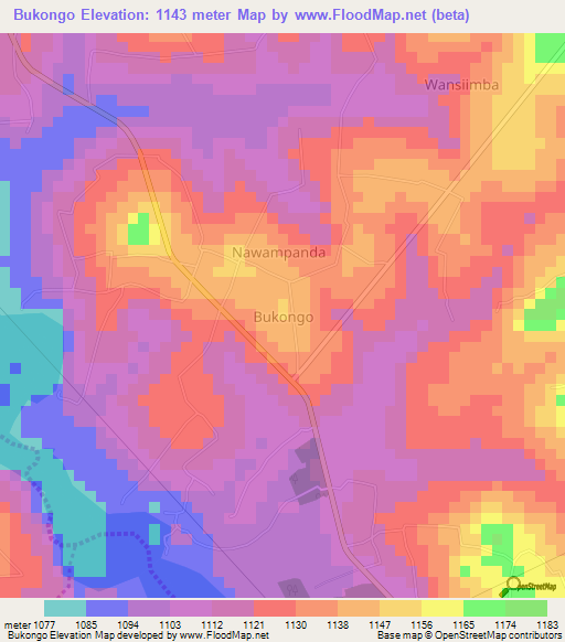 Bukongo,Uganda Elevation Map