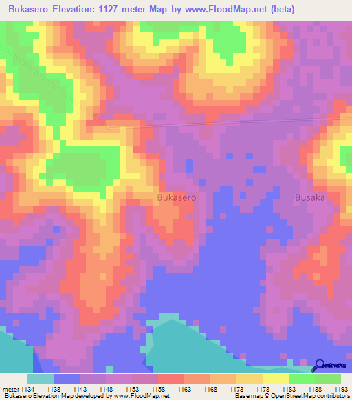 Bukasero,Uganda Elevation Map