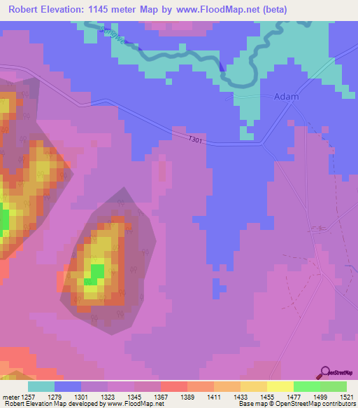 Robert,Malawi Elevation Map