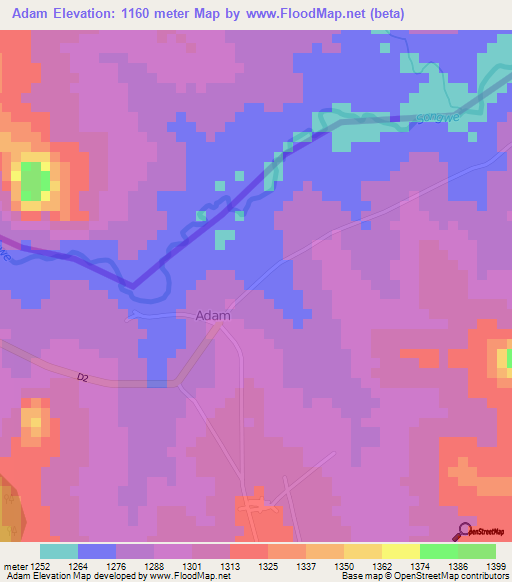 Adam,Malawi Elevation Map