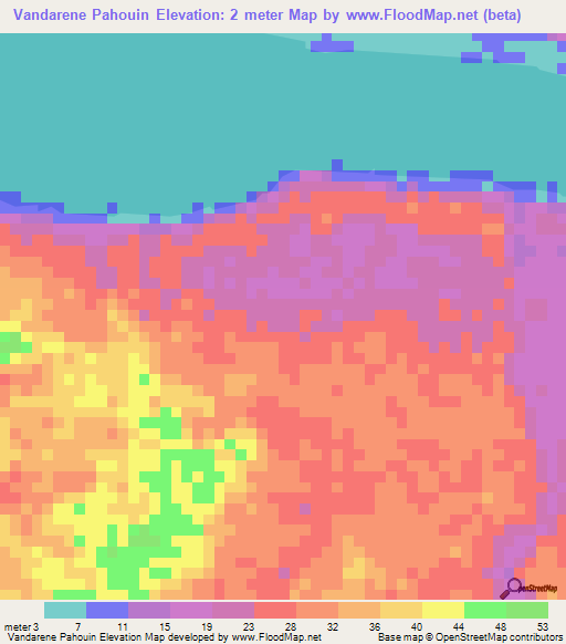 Vandarene Pahouin,Gabon Elevation Map