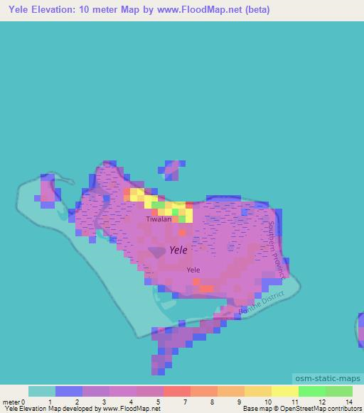 Yele,Sierra Leone Elevation Map