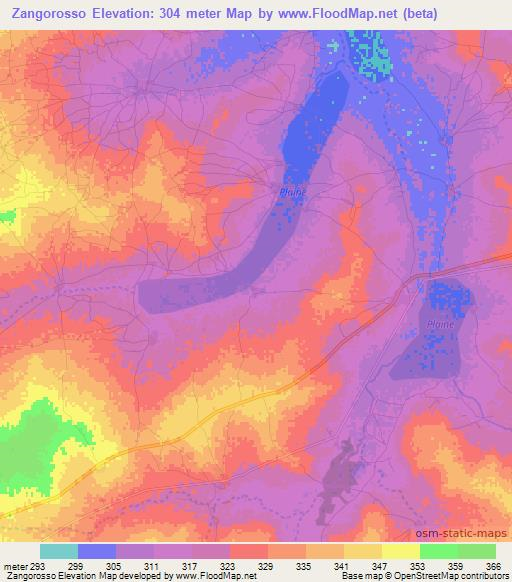 Zangorosso,Mali Elevation Map