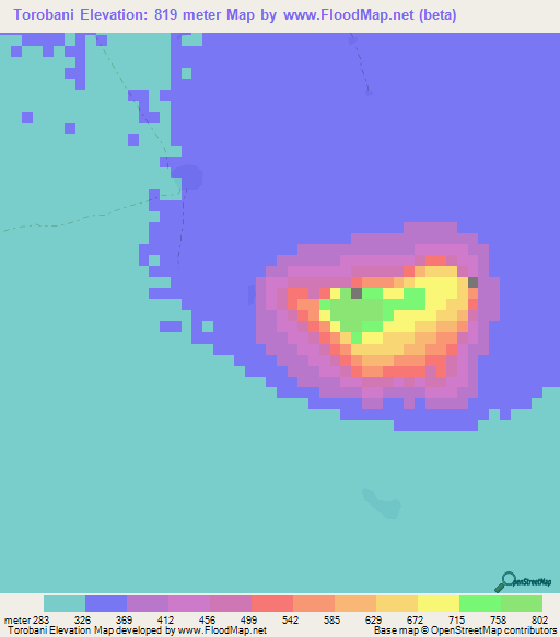 Torobani,Mali Elevation Map
