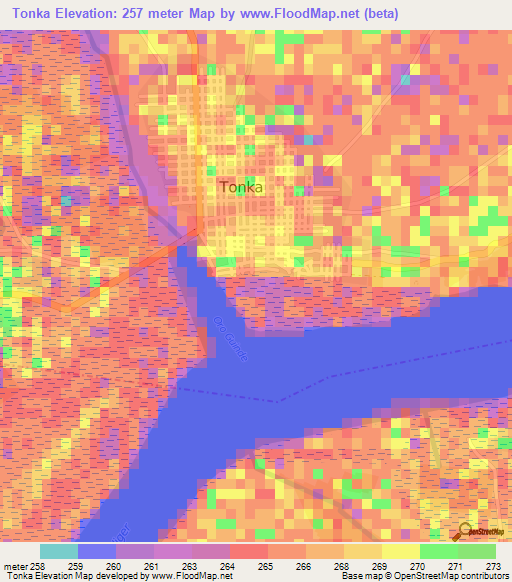 Tonka,Mali Elevation Map