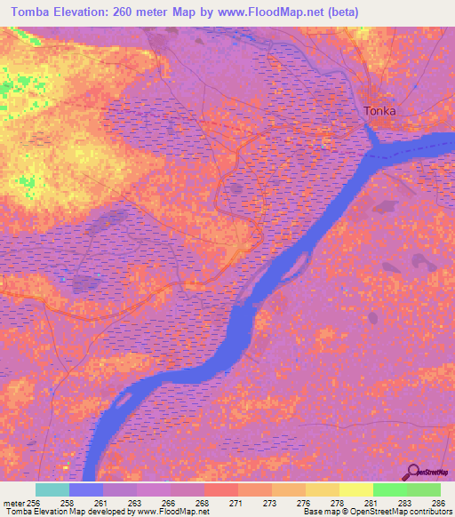 Tomba,Mali Elevation Map