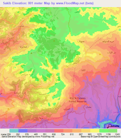 Sakib,Jordan Elevation Map