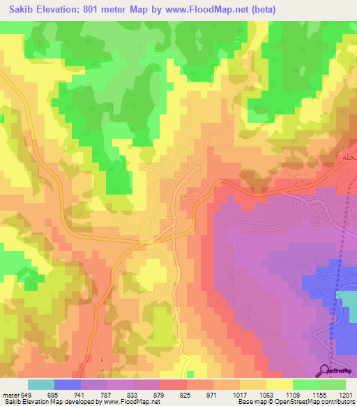Sakib,Jordan Elevation Map
