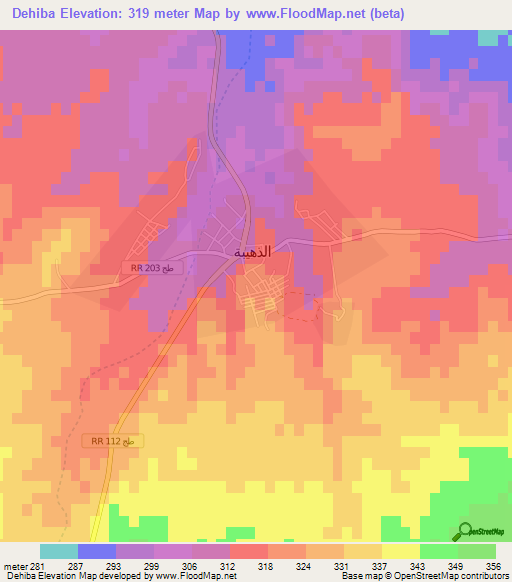 Dehiba,Tunisia Elevation Map