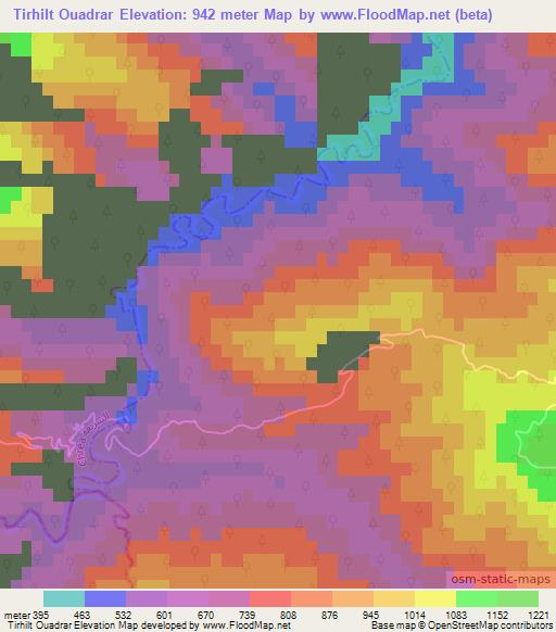 Tirhilt Ouadrar,Algeria Elevation Map