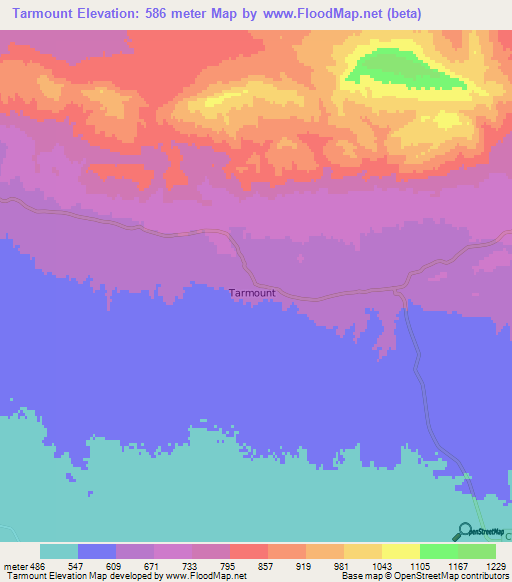 Tarmount,Algeria Elevation Map