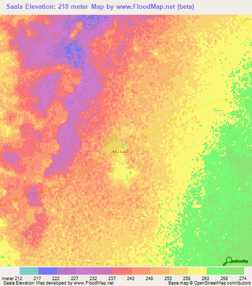 Saala,Algeria Elevation Map