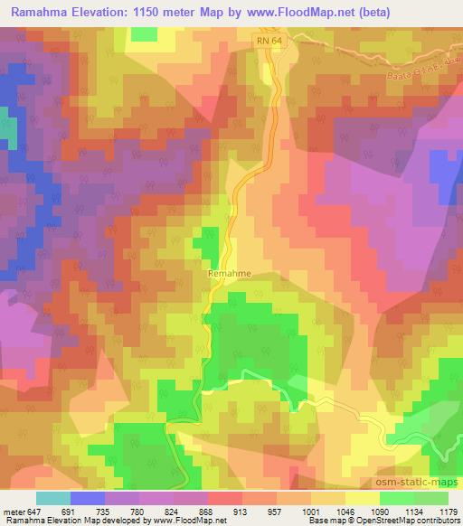 Ramahma,Algeria Elevation Map