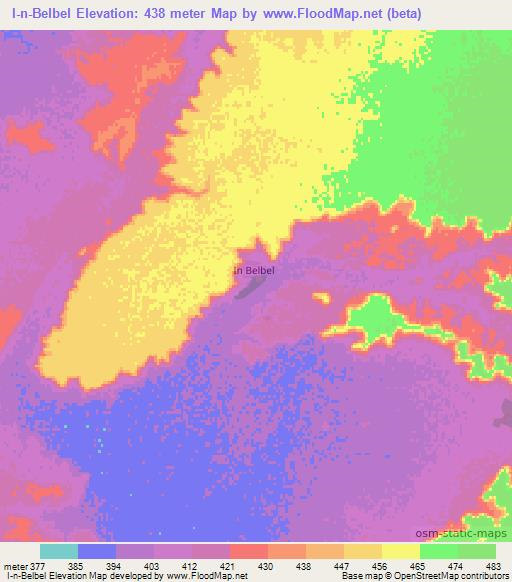 I-n-Belbel,Algeria Elevation Map