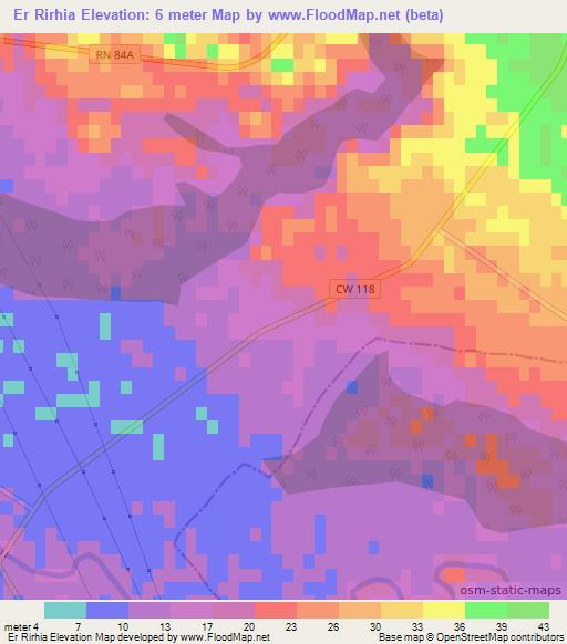 Er Rirhia,Algeria Elevation Map