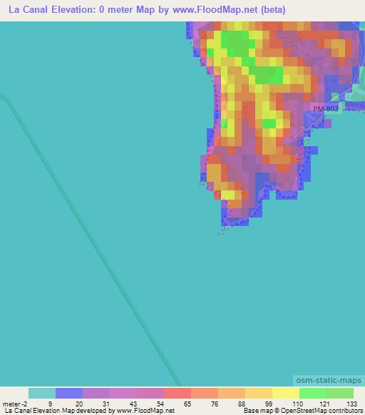 La Canal,Spain Elevation Map