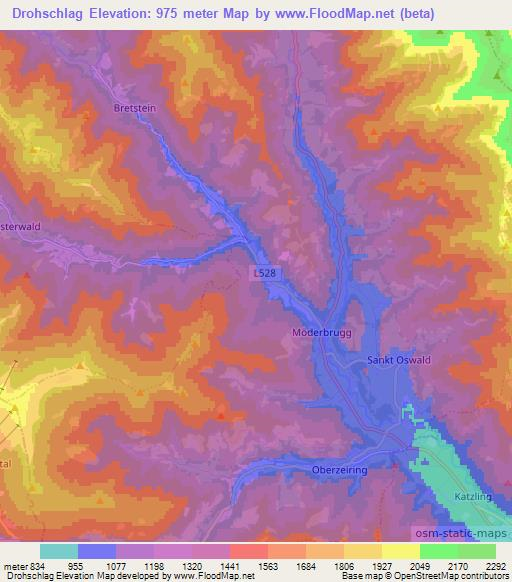 Drohschlag,Austria Elevation Map