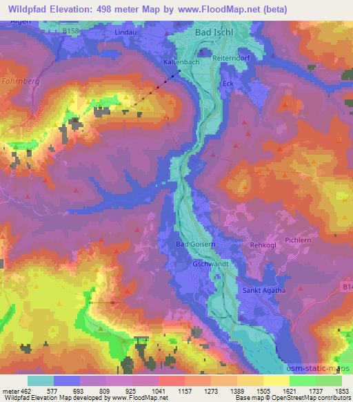 Wildpfad,Austria Elevation Map