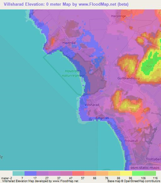 Villsharad,Sweden Elevation Map