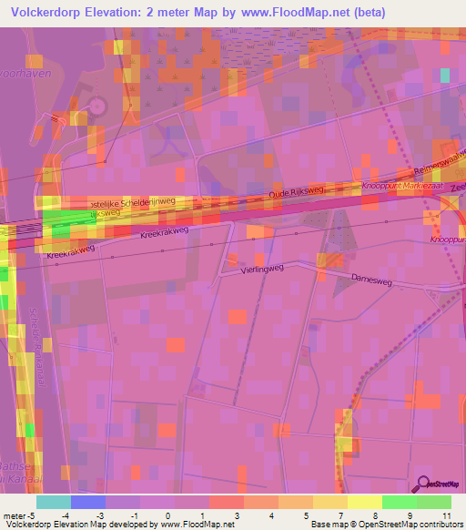 Volckerdorp,Netherlands Elevation Map