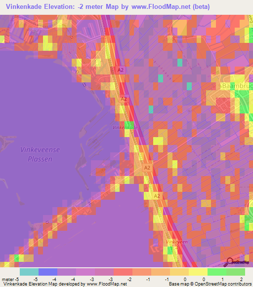 Vinkenkade,Netherlands Elevation Map