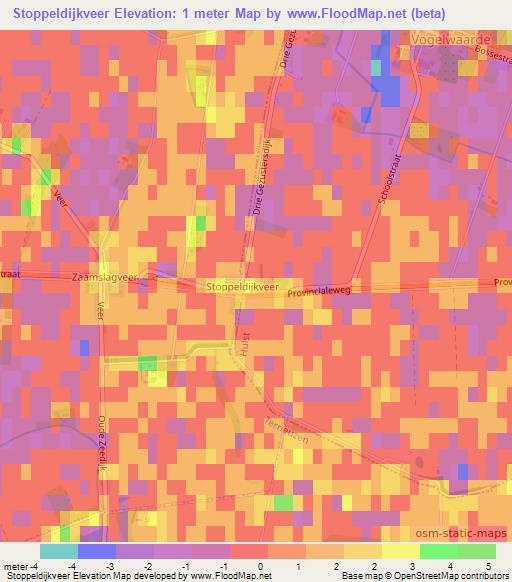 Stoppeldijkveer,Netherlands Elevation Map