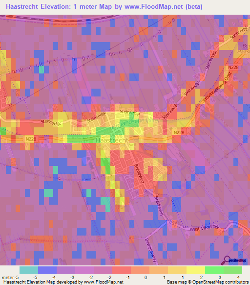 Haastrecht,Netherlands Elevation Map