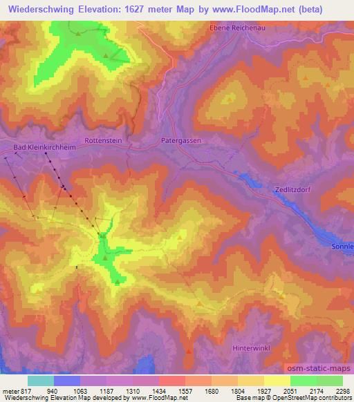 Wiederschwing,Austria Elevation Map