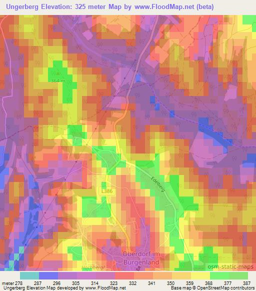 Ungerberg,Austria Elevation Map