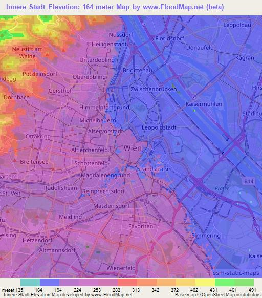 Innere Stadt,Austria Elevation Map