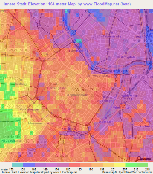 Innere Stadt,Austria Elevation Map