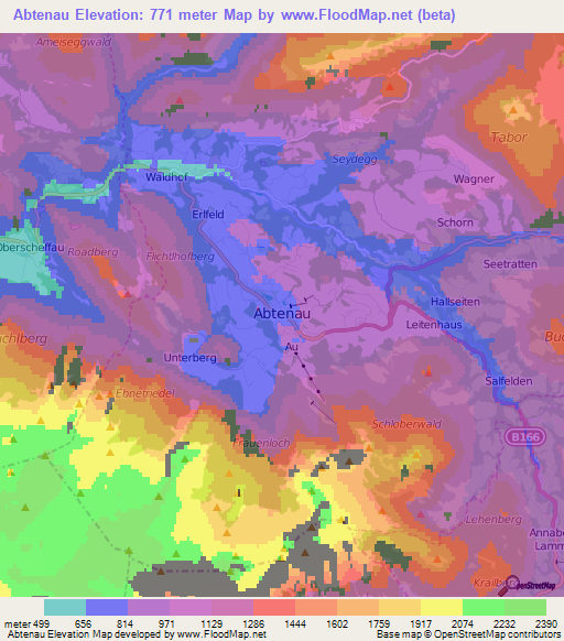 Abtenau,Austria Elevation Map