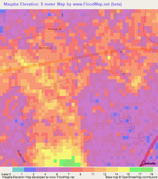 Maqaba,Bahrain Elevation Map