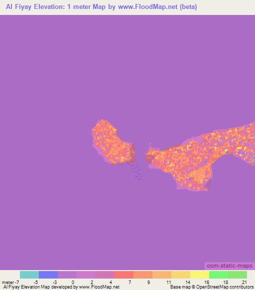 Al Fiyay,United Arab Emirates Elevation Map