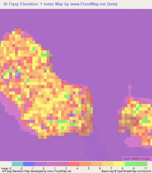 Al Fiyay,United Arab Emirates Elevation Map