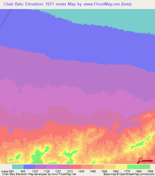Chah Balu,Iran Elevation Map