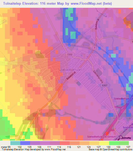 Tolnaitelep,Hungary Elevation Map