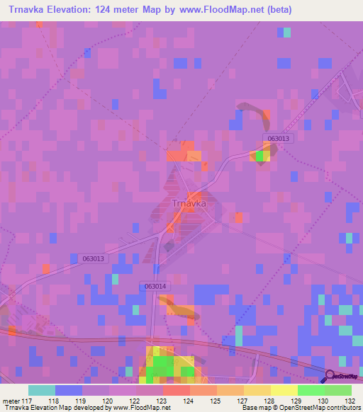 Trnavka,Slovakia Elevation Map