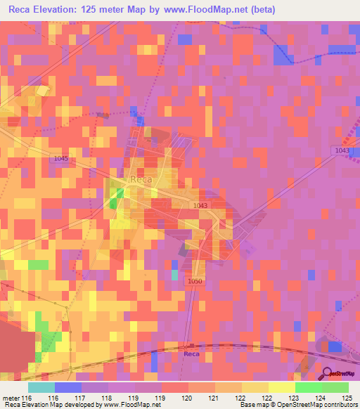 Reca,Slovakia Elevation Map