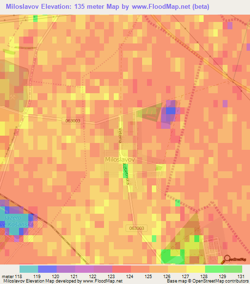 Miloslavov,Slovakia Elevation Map