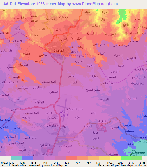 Ad Dul,Yemen Elevation Map