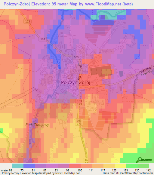 Polczyn-Zdroj,Poland Elevation Map