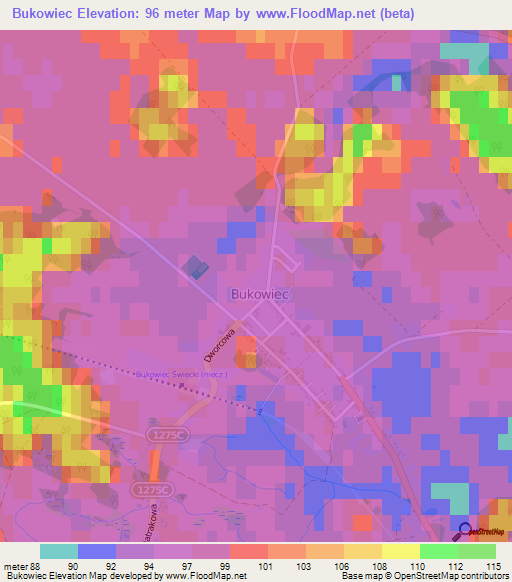 Bukowiec,Poland Elevation Map