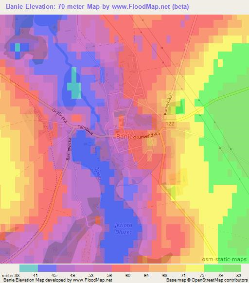Banie,Poland Elevation Map