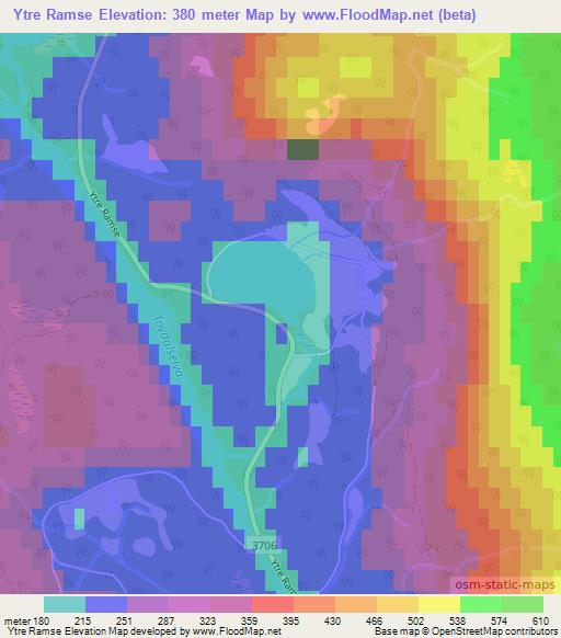 Ytre Ramse,Norway Elevation Map